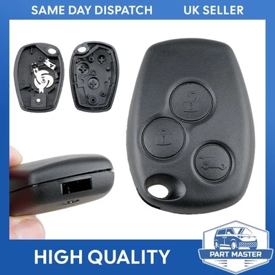 PARTMASTER Remote Key Fob Case Shell For Renault Clio Kangoo Twingo Vauxhall Movano Vivaro