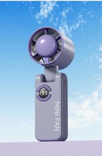 Portable Handheld Turbo Fan with Ice Cooling USB-C Rechargeable Mini Fan