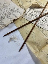 Vintage Crochet Hook Lot Bucilla Pattern Wood Needles Glossilla Chart Ephemera