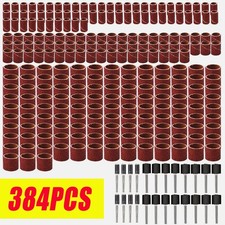384X Sanding Bands Drum Sleeve Rotary Tool Kit for Dremel Accessories Mandrels .