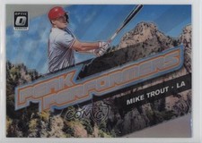 2019 Panini Donruss Optic Peak Performers Holo Prizm Mike Trout #PP-12 y6t