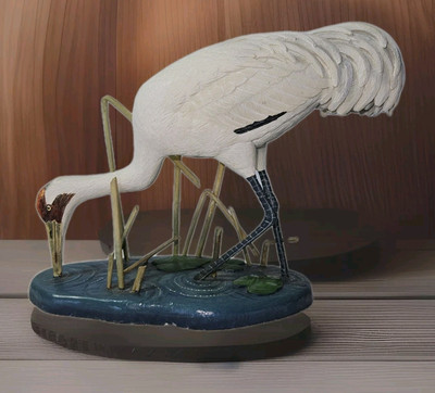 Danbury Mint Graceful Wader Sandhill Crane Bird Figurine Jeff Rechin 5x7 Resin 