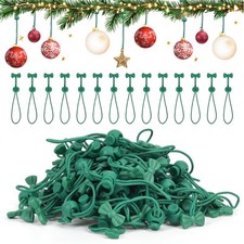 24 Pack Adjustable Christmas Ornament Hooks   Reusable Heavy Duty Non-Slip Ha...