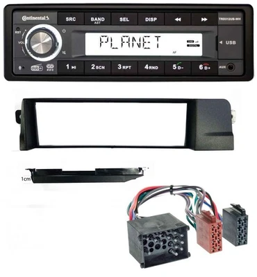 Continental USB 1DIN AUX DAB MP3 Autoradio für BMW 3er E46 Profiversion Rundpin - Bild 1 von 4