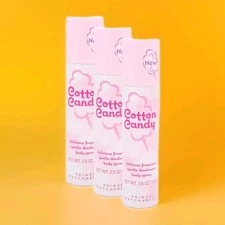 🍬 3-Pack Prince Matchabelli Cotton Candy 2.5oz Body Spray Women Perfume Mist NE