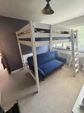 IKEA Stora Double Loft Cabin Bunk Bed White