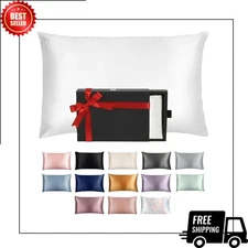 22 Momme 6A Mulberry Silk Pillow Cover (Standard/Queen/King) - Blissy White