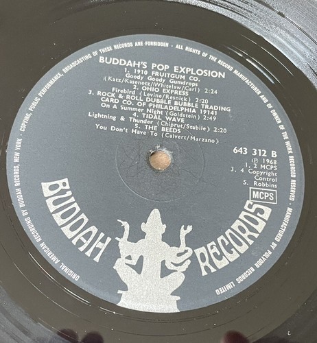 BUDDAH'S POP EXPLOSION / 1960's COMPILATION EX+ VINYL LP / FIRST PRESSING - Picture 10 of 11