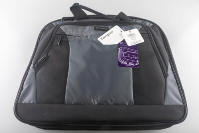 Targus 14'' CityLite Briefcase Black/Gray - Padded Laptop Compartment- Expandable