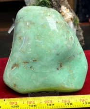 Natural Chrysoprase Freeform from Indonesia Polished  Specimen 651.6 Grams