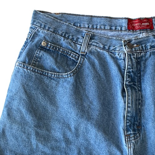 Venezia Cut Off Jean Shorts Plus Size 20 Blue Denim Five Pocket Style Stretch - Picture 2 of 10