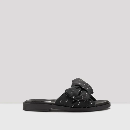 Miista Valerie Black Bow Sandals EUR39 US8.5 NIB