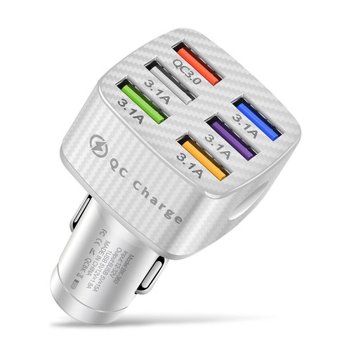 6 Port USB QC3.0 Car Charger Fast Charging Mobile Phone Quick Charge For iPhone - Photo 13 sur 14