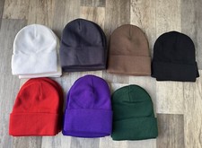 BRAND NEW Premium Knit Beanies With Cuff With FREE SHIPPING