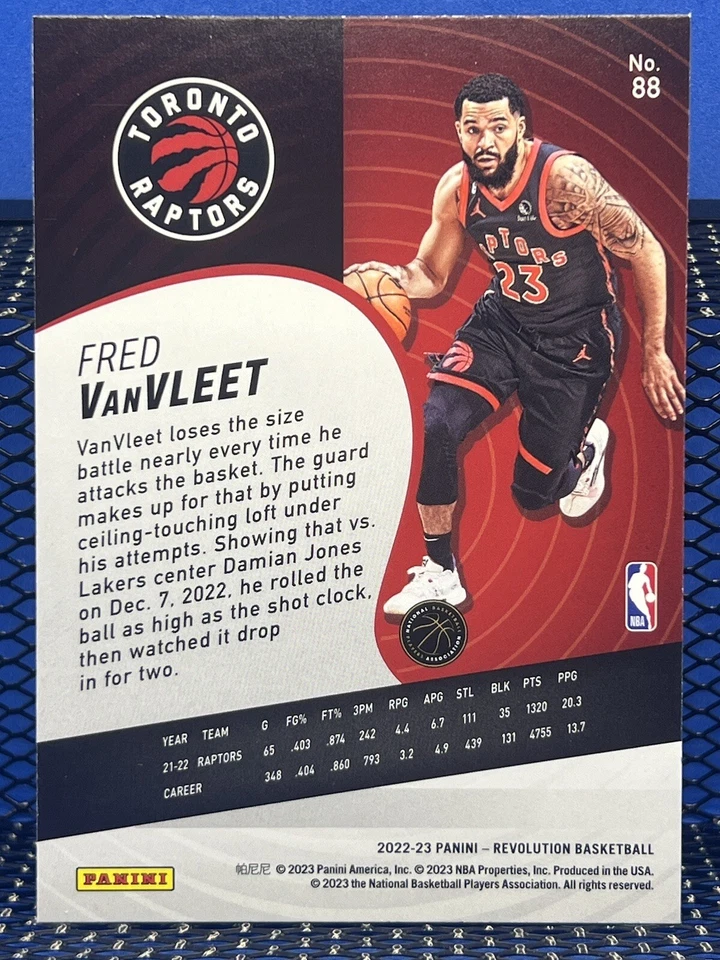 2022-23 Panini Revolution FRED VANVLEET Toronto Raptors Base 88 - Image 2 of 2
