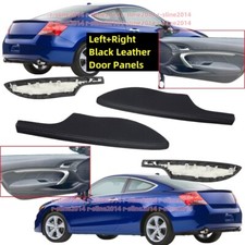 Fits Accord Coupe 2008 2009 2010 2011 2012 Door Arm Rest Black Leather Lr 2 Pcs
