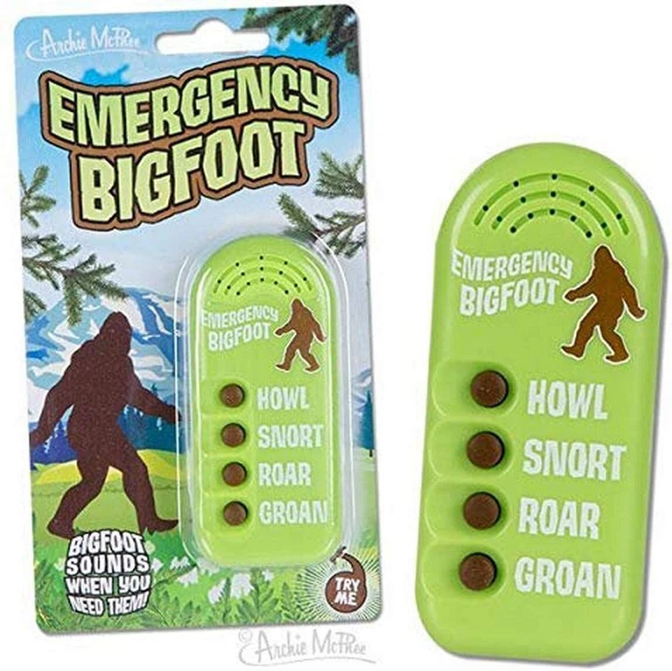 Emergency Bigfoot Noisemaker Novelty Remote Archie Mcphee Great Gift joke