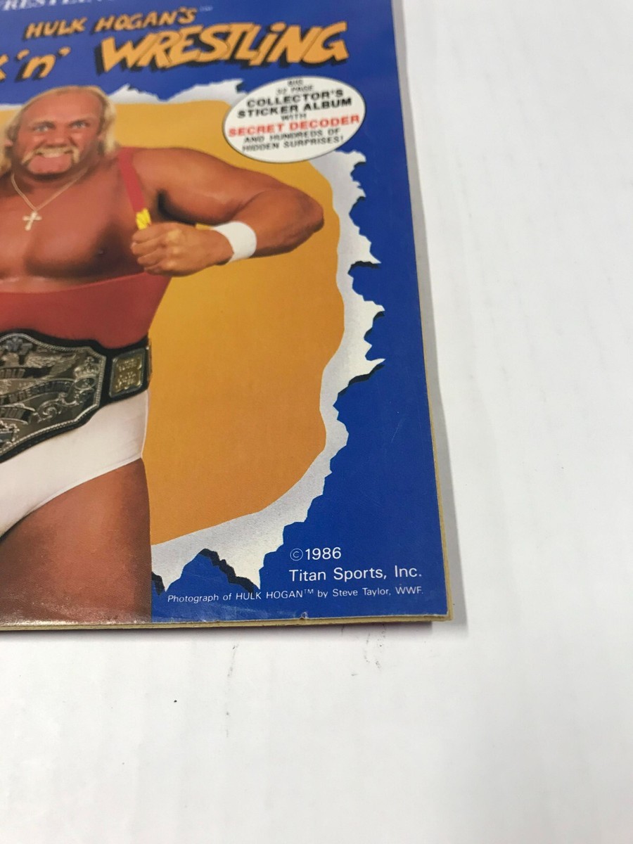 Vintage 1986 WWF Hulk Hogan's Rock 'N' Wrestling Sticker