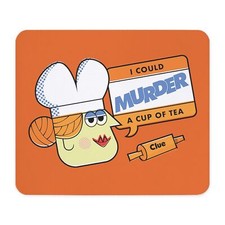 CafePress Clue Cup Of Tea Mousepad  1203406903 
