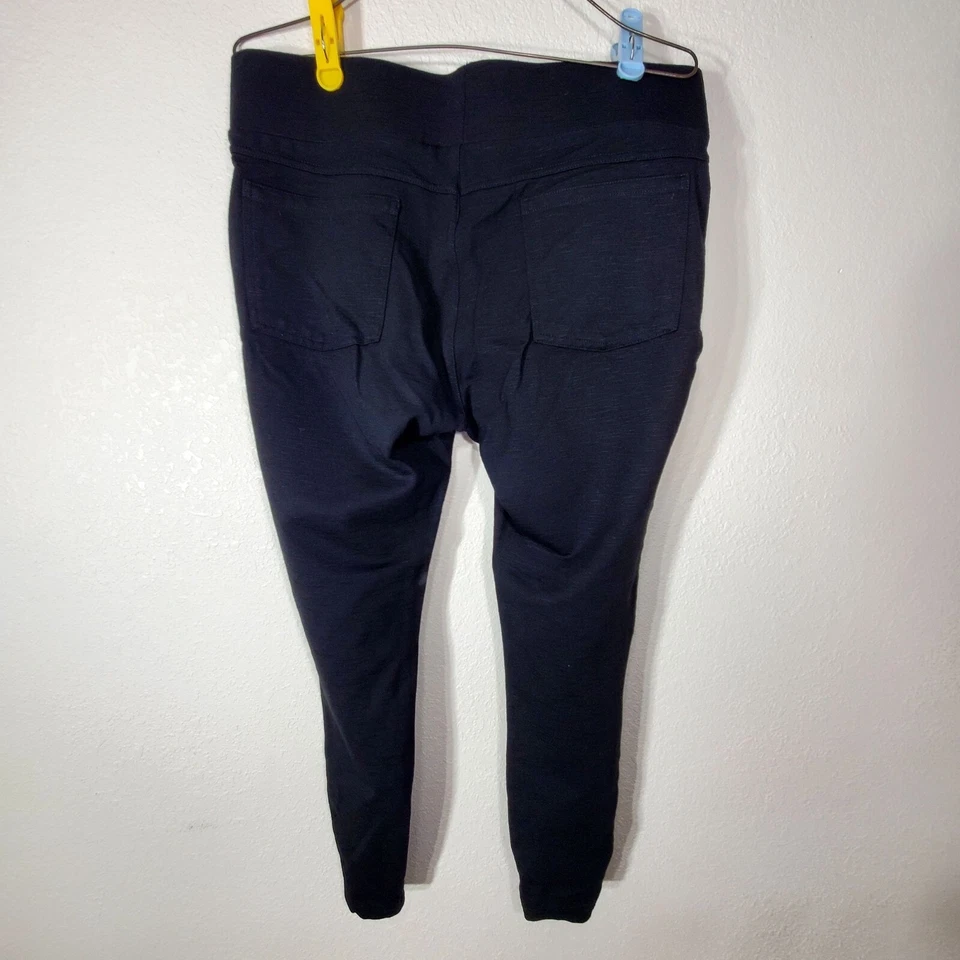 Matty M Women's Size XL Black High Rise Ponte Slub Slimming Legging Pockets - Image 2 of 4