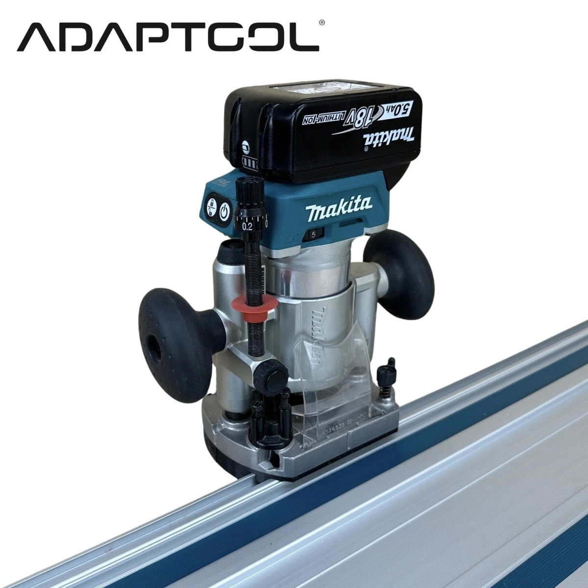 Makita Router DRT50Z RT0700CX Guide Rail Adapter Plunge Base to