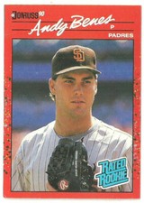 ANDY BENES SAN DIEGO PADRES RATED ROOKIE #41 - DONRUSS NM-MT 1990