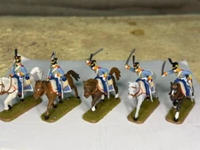 1/72 Painted Napoleonic Mounted Figures:  5x Figures, PLEASE READ, Lot #52