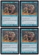 Anthroplasm x4 4x 1999 Urza's Legacy PLAYSET Blue Rare Creature MTG LP AZ3