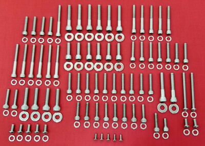 2000-2006 HARLEY SOFTAIL POLISHED STAINLESS ENGINE TRANSMISSION BOLT KIT SET
