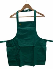 Vintage 80s 1986 McDonald’s Fast Food Employee Apron Uniform Green New Costume
