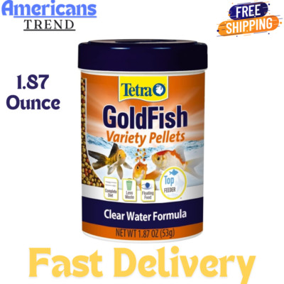 Tetra Goldfish Variety Pellets, Balanced Diet, 1.87 Ounce ...