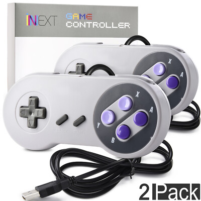 Wired Retro SNES USB Port Controller Gaming Joypad Joystick for Raspberry Pi PC