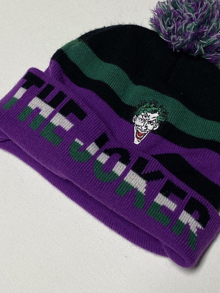 帽子 UNKNOWN VIOLET STRIPED BEANIE C.C Exclusives Beanie Hat - Purple Striped Chunky Knit
