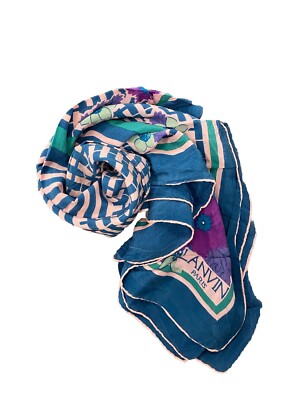 LANVIN PARIS TUCH DAMEN WOMAN SCARF VINTAGE JHD9306