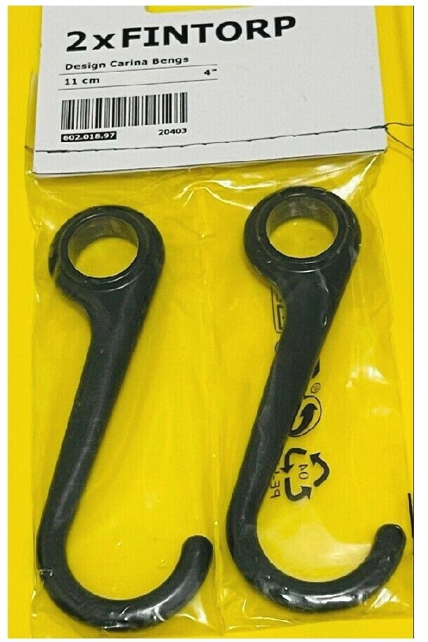 IKea FINTORP Hook Black 2 Options 4 '' OR 3 '' Home Kitchen