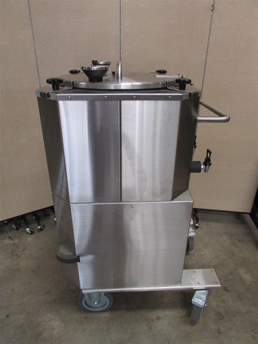 New Fetco Luxus 18 Gallon Thermal Dispenser with Cart LBD-18 w/ cosmetic damage - Picture 7 of 10