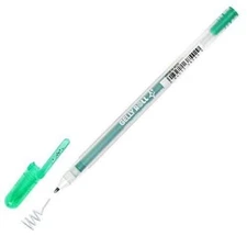 Sakura Gelly Roll Ball Pen Silver Shadow 1.0mm Bold Green Office School Art