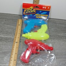 3 - H20 Blasters Ray Gun Water Squirter Toy Gun Pistol Retro Space Water Gun Vtg