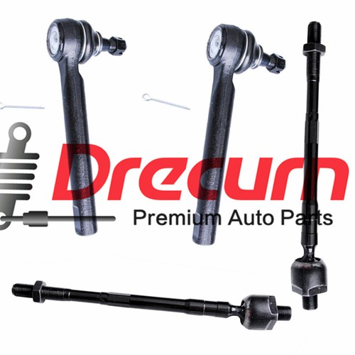4Pcs Front Inner Outer Tie Rod Ends Kit For 2005 2006 2007 Nissan