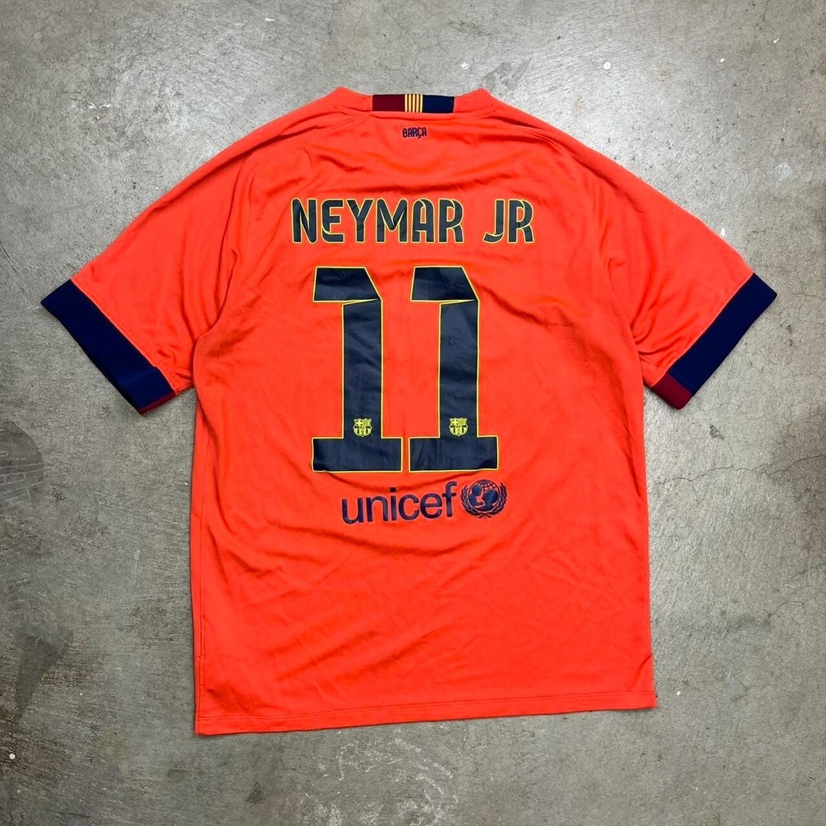 Nike FC Barcelona Jersey Neymar 2014/15 Orange Away Men Nike FC Barcelona Jersey Neymar 2014/15 Orange Away Men