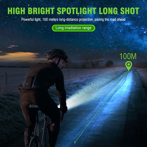 BROUIT 10 LED Bicycle Bike Lights Rechargeable Front Lamp Ultra Bright Headlight - Picture 12 of 17
