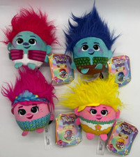 4PC Mattel Trolls Band Together Hairmony Mixers SET  FLOYD, QUEEN POPPY  NWT