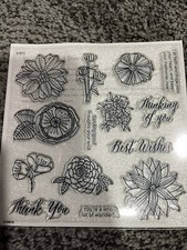 CTMH Stamp Set - Thoughtful Flowers- Stamp of the Month- Brand New Never Used