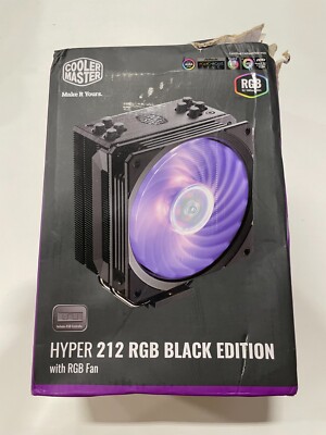 Cooler Master Hyper 212 RGB Black Edition CPU Air Cooler with SF120R 120mm