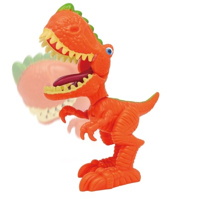 orange t rex toy