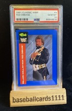 Ted DiBiase PSA 10 GM-MT 1991 Classic WWF #9 Low POP 3 SB1