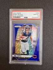 ROME ODUNZE  POP 1 2024 PANINI PRIZM ROOKIE BLUE SHIMMER FOTL (RC) / 25 PSA 10 