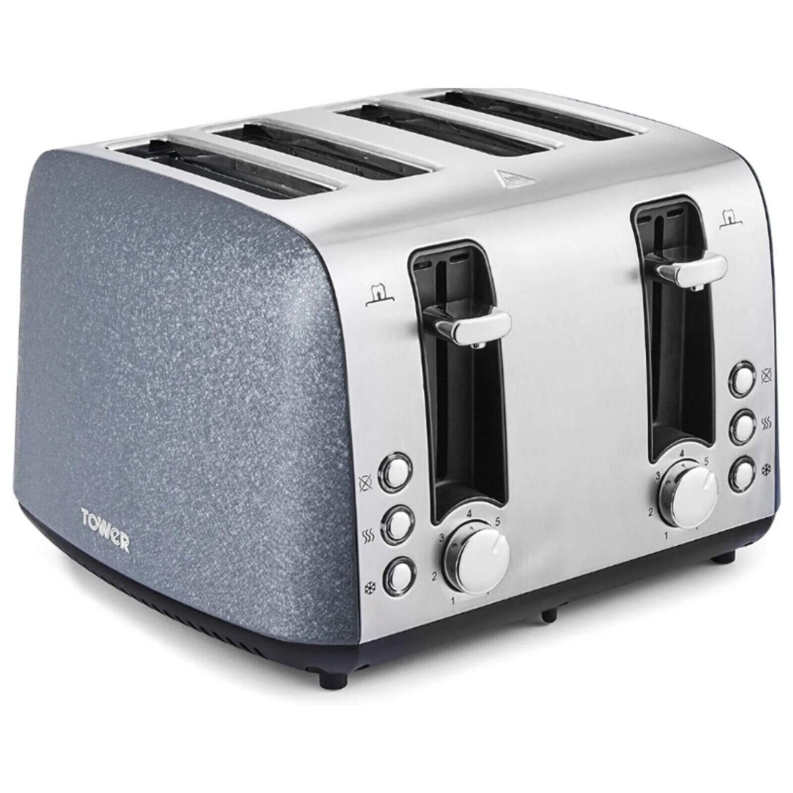 Tower T20053BLU Ice Diamond Collection 4 Slice 1800W Blue Toaster for sale online eBay