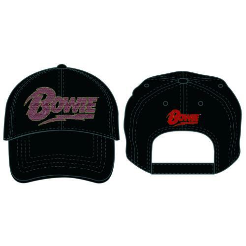 David Bowie Flash Logo Baseball Cap Cappellino ROCK OFF