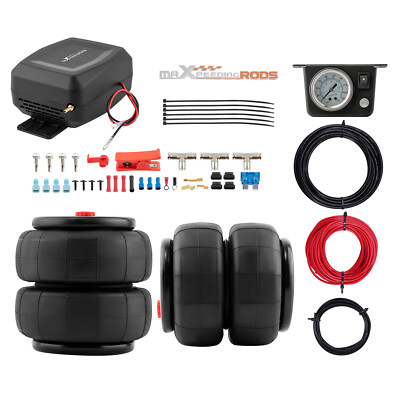 2X 2600LBS Universal Luftfederung + Kompressor Kontroller Kit for Heavy Duty LKW
